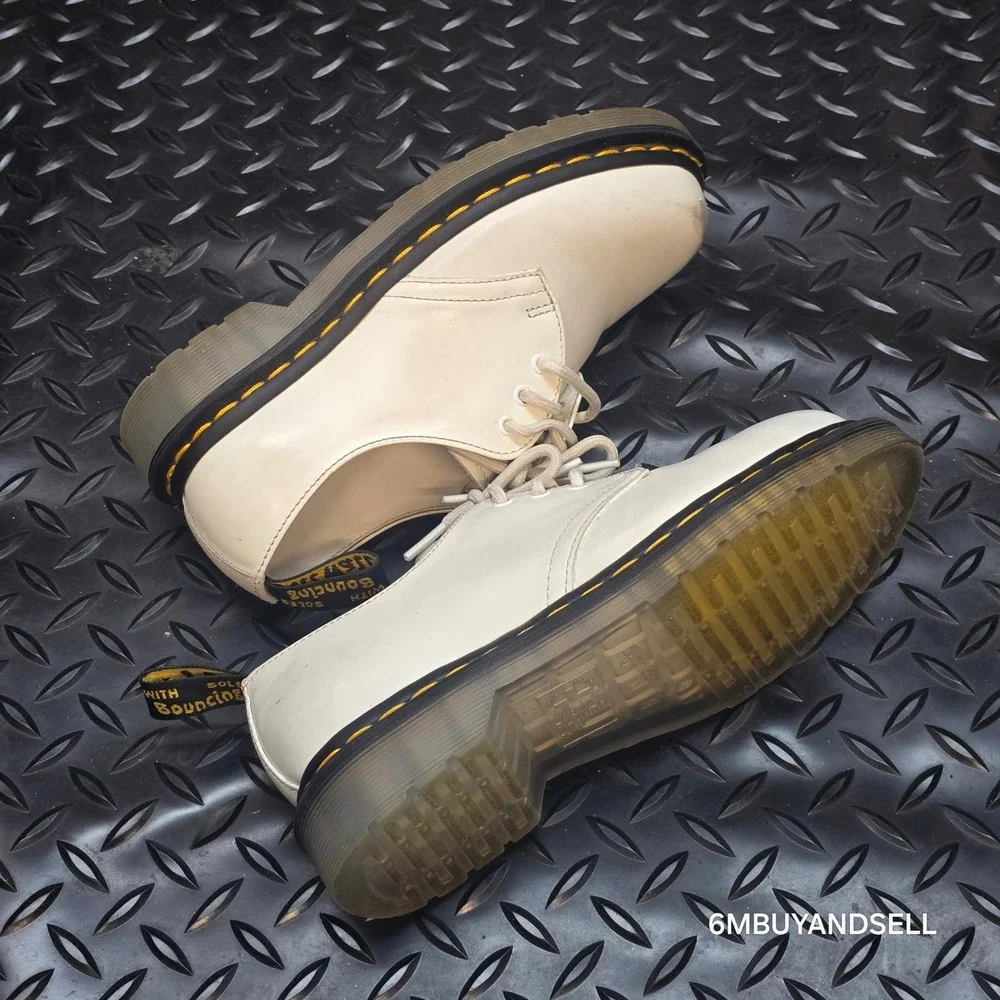 Dr. Martens 1461 Iced Oxford Shoes Mens 4 Womens 5 Ivory White Leather‎ 26563115